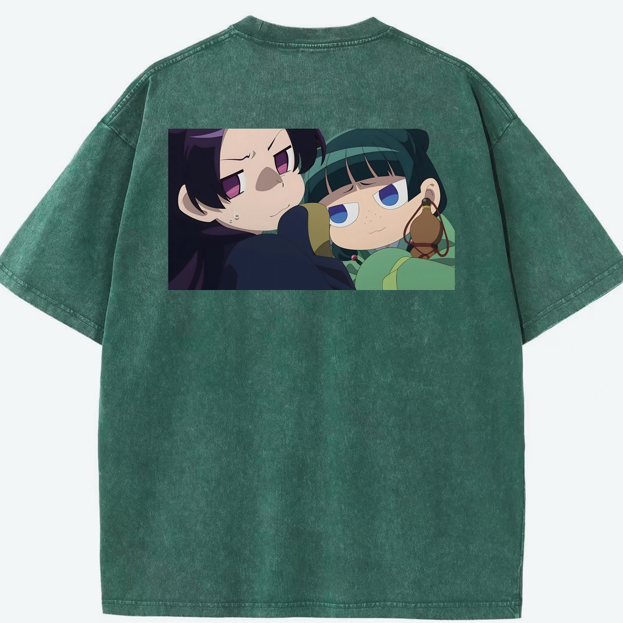 （画像用） 薬屋のひとりごと The Apothecary Diaries 綿100% ヴィンテージ風 半袖Tシャツ（背面プリント）